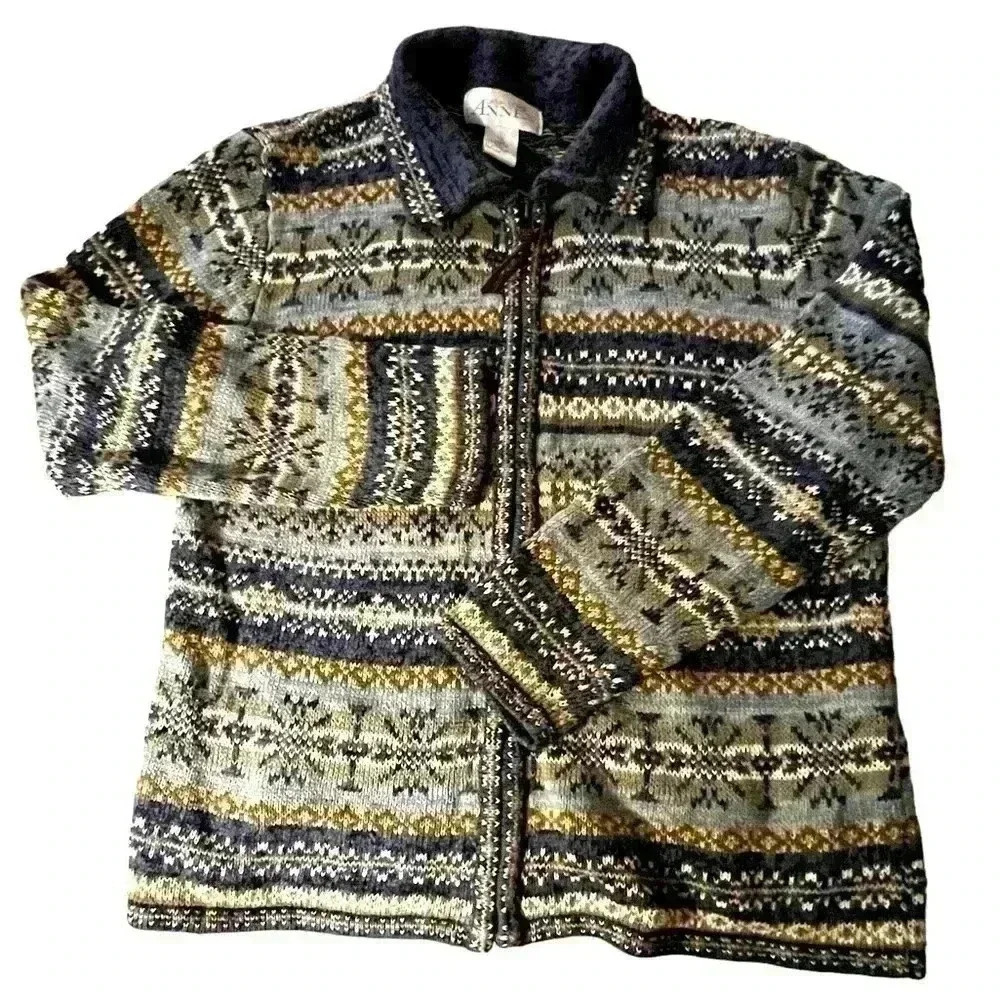Casual Corner Annex Women's Sz S Zip Up Knit Cardigan
